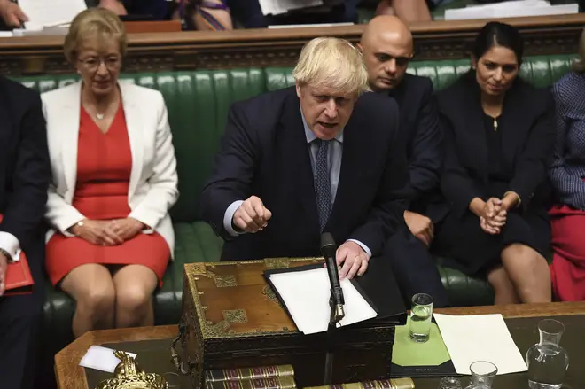 Boris Johnson was in combative mood when the House of Commons returned