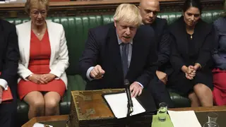 Boris Johnson was in combative mood when the House of Commons returned