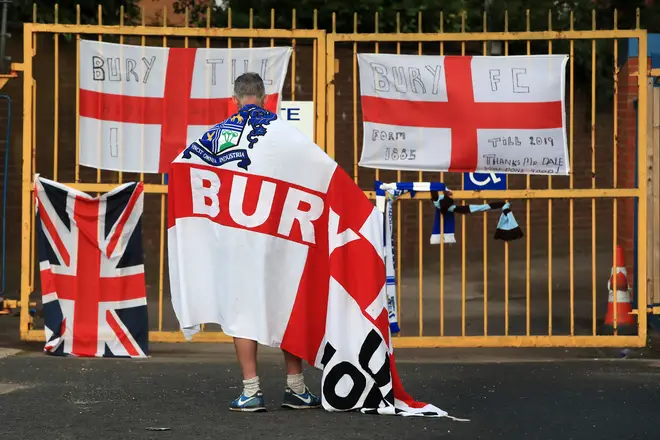 Bury's plea for re-entry to the football league was rejected on Thursday