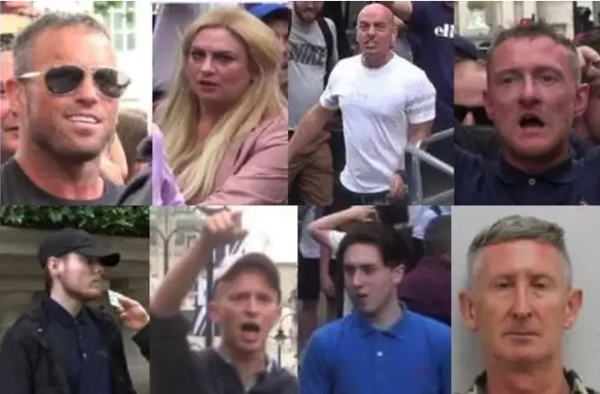 Eight individuals involved in violent disorder during a Tommy Robinson rally have been sentenced