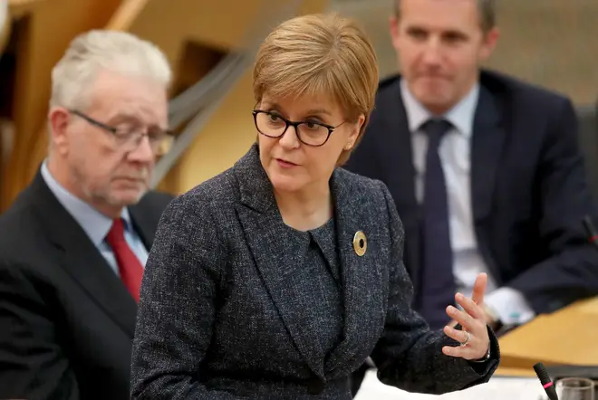 Nicola Sturgeon said she is open-minded about who could lead a temporary government