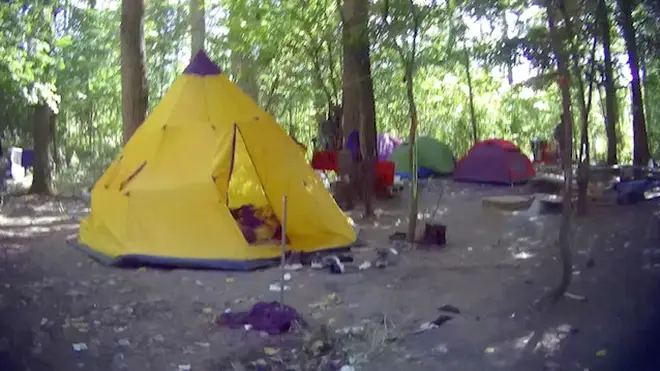 The camp on the outskirts of Dunkirk