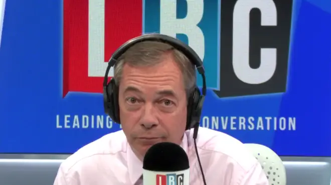 Caller Tells Nigel Farage: "The Idea That It&squot;s Only Thick, White Racists Who Voted To Leave Is Not True"