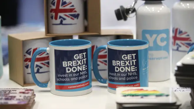 Some merchandise on sale at the Tory Party conference