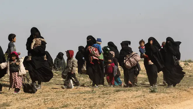 Families of ISIS fighters are allegedly being smuggled out of camps in Syria