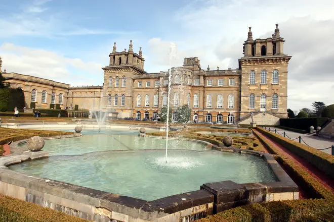 The toilet formed part of an art exhibition at Winston Churchill's birthplace, Blenheim Palace