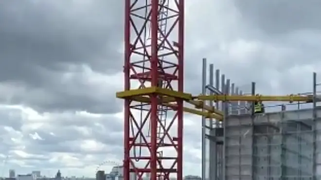 The man scaled the Shard in front of horrified onlookers