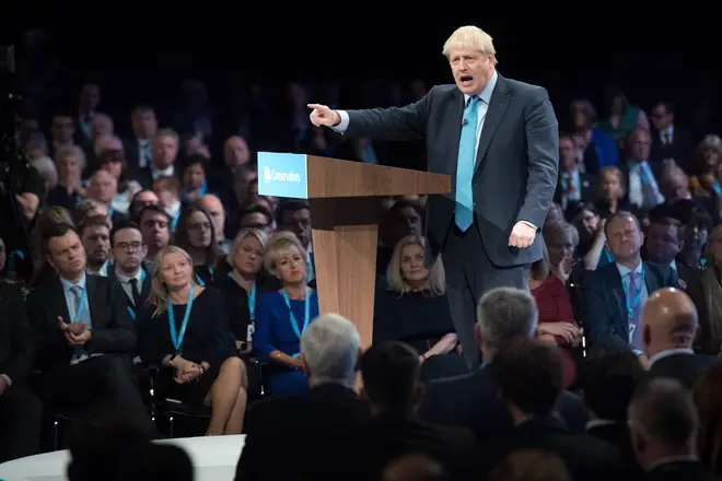 Boris Johnson pledged to deliver Brexit during his speech