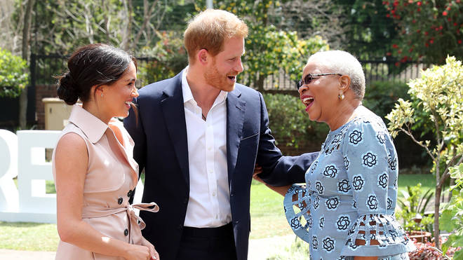 The Duke and Duchess of Sussex met with Graca Machel