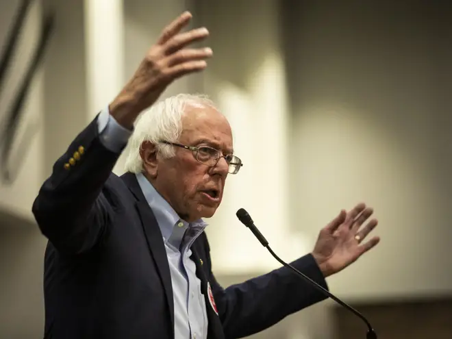 The Presidential candidate spoke during a rally at the Chicago Teachers Union headquarters