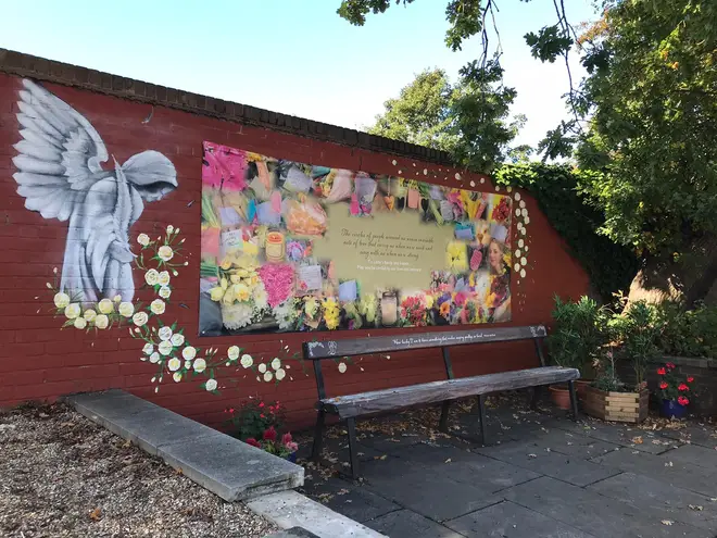 Tributes have been left at the bench where Libby was last seen