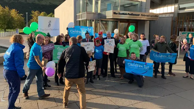 Anti-smacking campaigners celebrated the decision at Holyrood