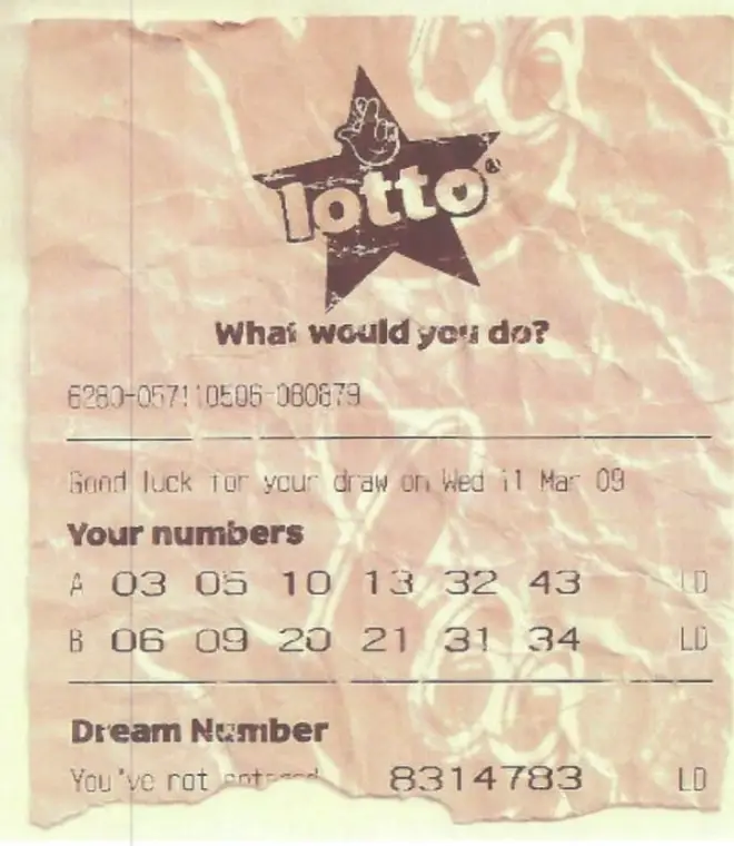 The fake lottery ticket