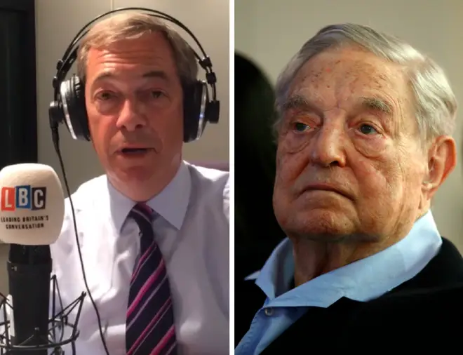 Nigel Farage warned George Soros over a second referendum bid