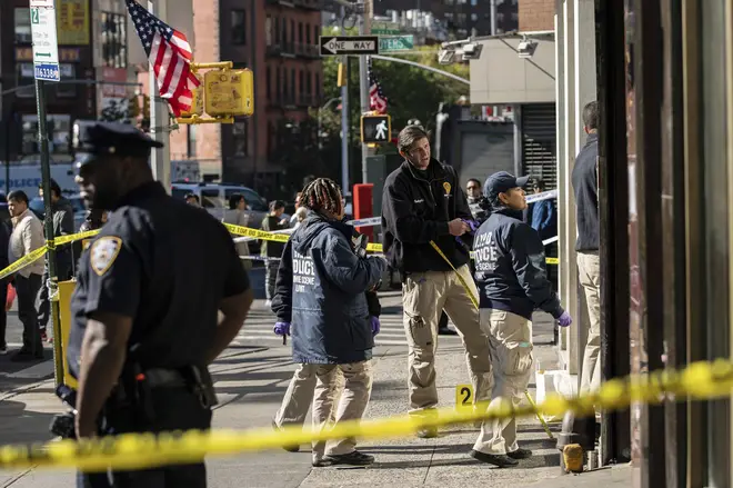 The Chinatown area of New York has been cordoned off by police