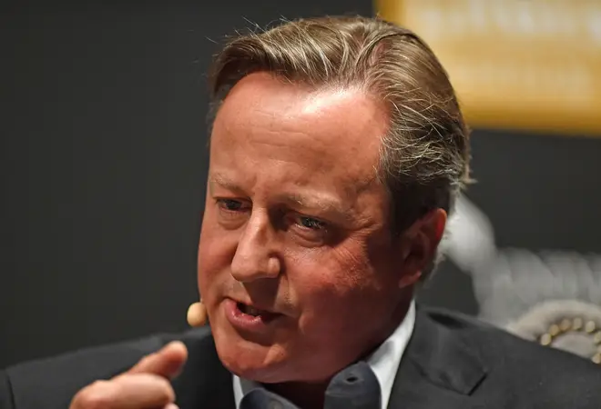 David Cameron was speaking at the Cheltenham Literature festival