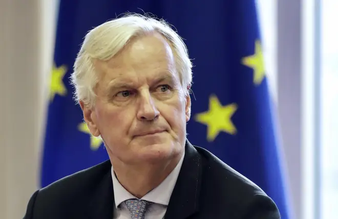 Michel Barnier has said Boris Johnson will have to bear responsibility for a no-deal Brexit