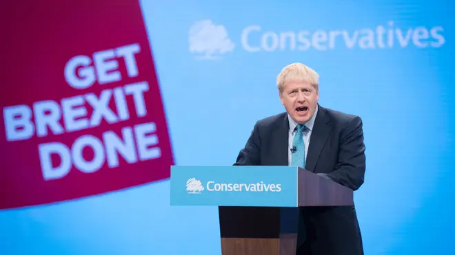 The Prime Minister speaking at the Conservative Party Conference