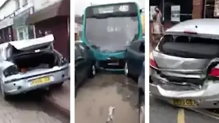 Video surfaced on social media showing the aftermath of the crash