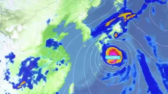 Typhoon Hagibis is set to batter Japan at the weekend