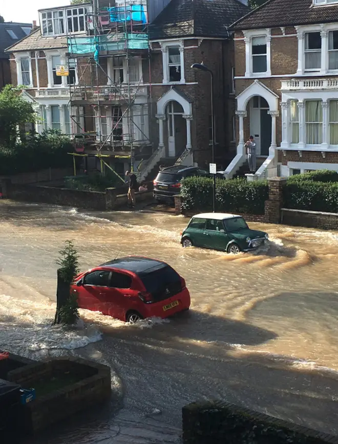 Flooding in Finsbury Park