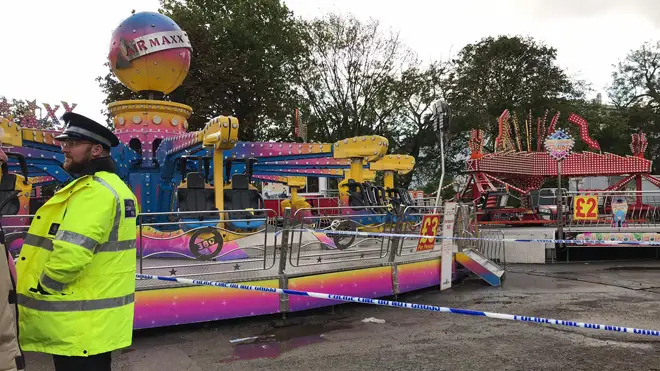 A woman was thrown from the ride at a fair in Hull
