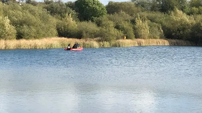 Police divers are searching a lake in their hunt for missing Leah Croucher