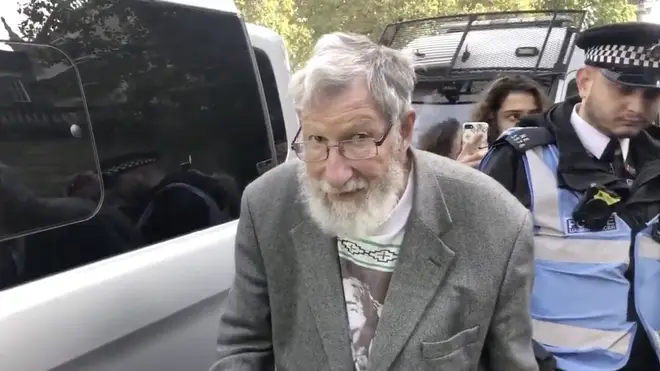 John, 91, has been arrested as part of the ongoing Extinction Rebellion protests