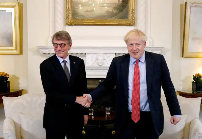 Boris Johnson and David Sassoli also had a meeting in 10 Downing Street this week