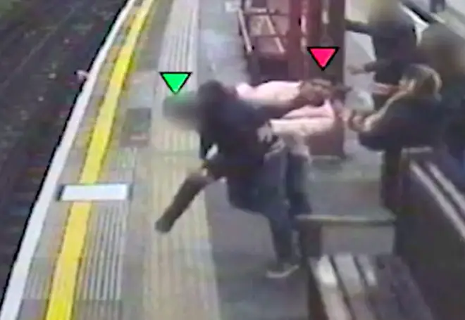 The incident took place at Baron's Court tube station