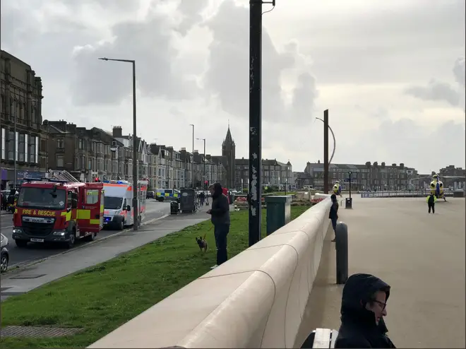 The fire happened at the Gordon Working Men's Club in Morecambe