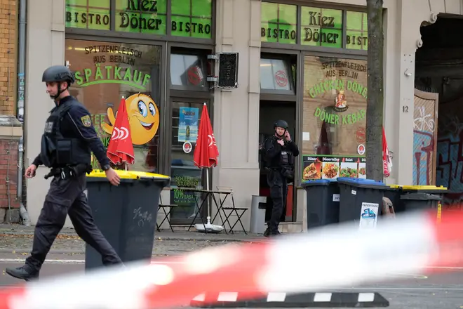 The kebab shop which the gunman chose as one of the scenes of his attack