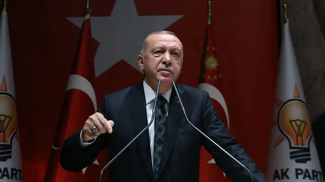 President Erdogan said the operation was necessary to prevent a "terror state" on Turkey&squot;s border