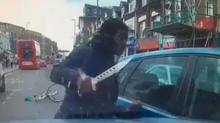 The man who pulled a knife on a motorist in Croydon