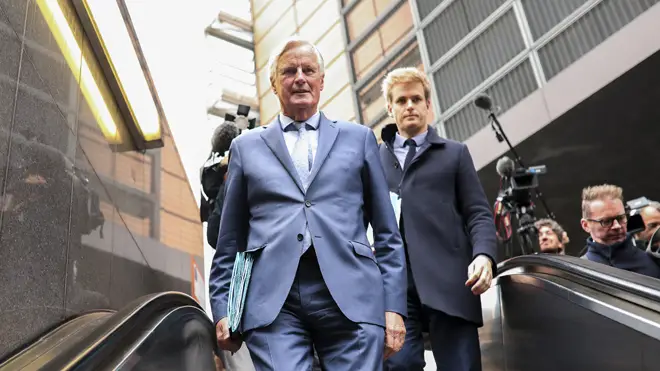 The EU's chief Brexit negotiator Michel Barnier in Brussels yesterday