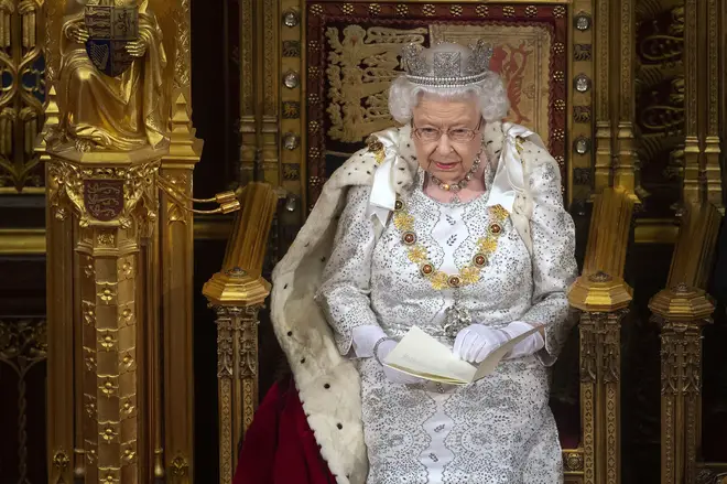 Queen Elizabeth II announced plans for heavier jail sentences in her Queen's Speech to open Parliament