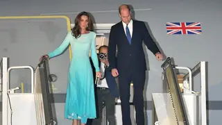 The Duke And Duchess Of Cambridge arrive in Islamabad