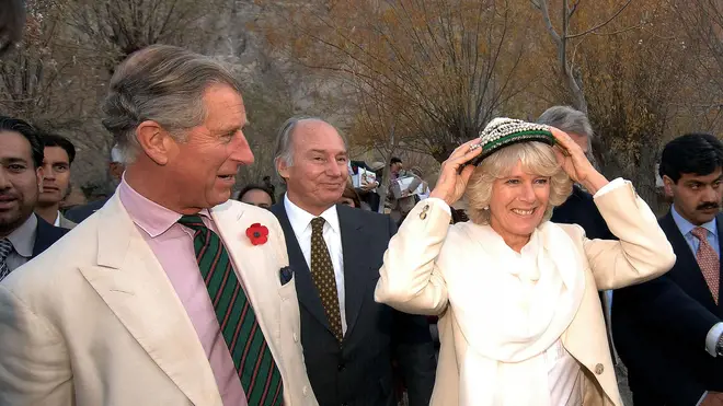 The Duke and Duchess of Cornwall in Pakistan in 2006