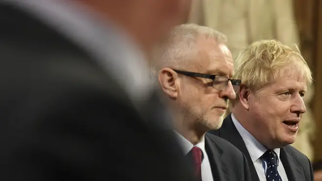 Jeremy Corbyn labeled Boris Johnson&squot;s planned legislative agenda a "farce"