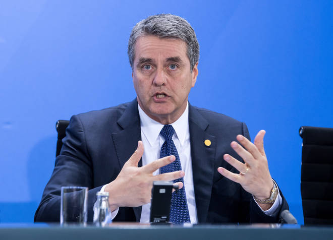 WTO Director-General Roberto Azevêdo who the caller said had an almost "religious fanaticism" for a clean-break Brexit.