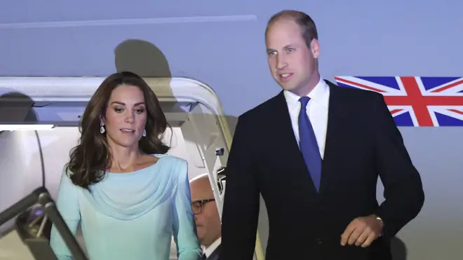 The Duke and Duchess of Cambridge arrived in Pakistan on Monday
