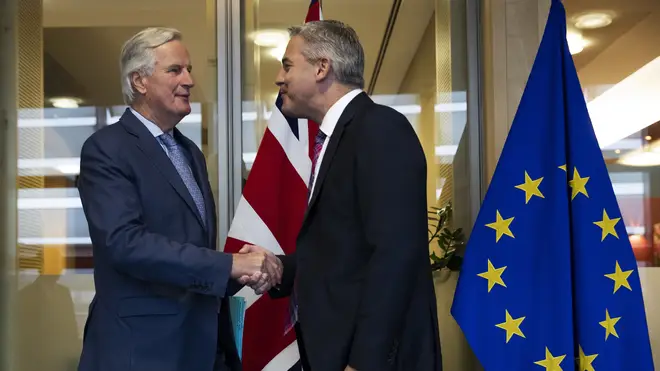 The UK Brexit negotiator Stephen Barclay met with EU officials in Brussels over the weekend.
