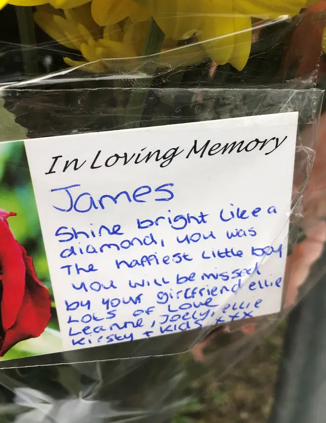 A heartbreaking note has been left by the boy's girlfriend