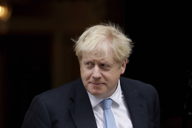 Boris Johnson at Downing Street on Tuesday