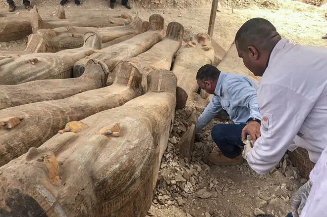 20 coffins were found in total