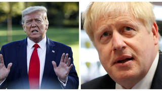 Donald Trump has claimed the meeting was Boris Johnson's idea