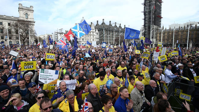 Protesters will take to the streets in London to demand a People's Vote