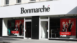 A Bonmarche store front on Hounslow High Street in west London