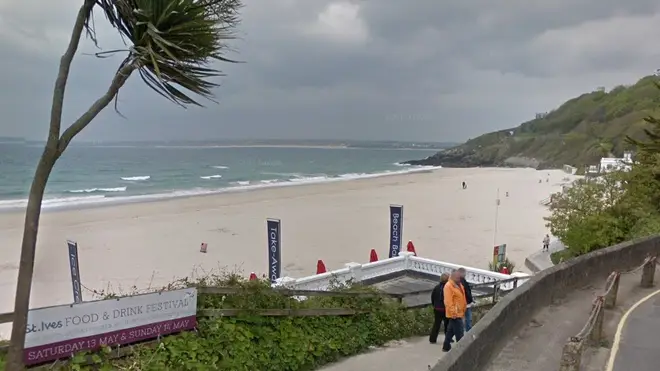 The attacks took place on Porthminster Beach near St Ives