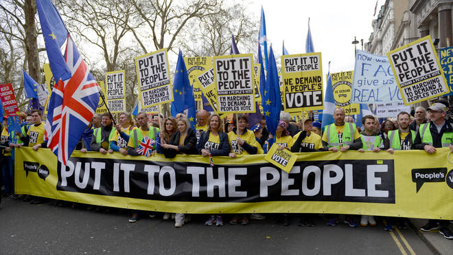 Over a million people marched in support of a People's Vote in March